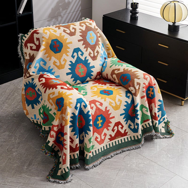 Sofa Cushion Towel Summer Chivas Sofa Cover Cloth Single Full Cover Non-Slip Cushion Cover Sofa Blanket - Image 1